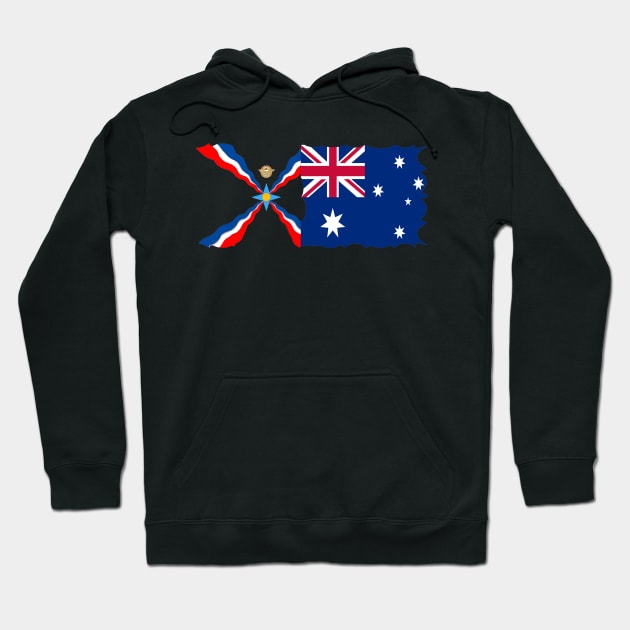 Assyrian Australian Flag Hoodie by doniainart